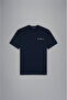 Men's Cotton Regular Fit Round Neck Navy Blue T-Shirt - 5