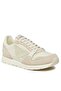 Men's Logo Regular Fit Lace-Up Casual Ecru Sneaker - 6