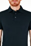 Men's Brand Logo Basic Crew Neck Short Sleeve Navy Blue T-Shirt - 6