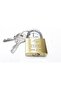 Padlock 40mm Yellow Solid Brass Short Ym-2040 - 3