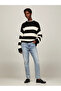 Women's Logo Round Neck Long Sleeve Casual Black-White Sweater - 2