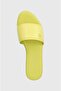 Women's Solid Color Logo Yellow Slippers - 4