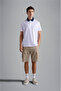 Men's Polo Collar Button Closure Short Sleeve White Polo Collar T-Shirt - 6