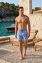 Summer Men's Swim Shorts Quick-Drying Short Length Elastic Lace-Up Beach Pool Shorts Pack of Zippered Pocket - 6