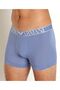 Men's Comfortable Cut Blue Boxer Briefs with Elastic Waistband and Logo - 3