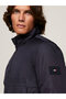 Men's Brand Logo Detailed Regular Fit Long Sleeve Navy Blue Coat - 3