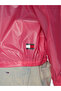 Women's Long Sleeve Zippered Pink Coat with Brand Logo - 5
