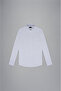 Men's Brand Logo Buttoned Long Sleeve White Shirt - 5