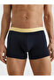 Men's Woven Fabric Regular Waist Flat Model Multi-Color Boxer - 5