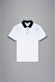 Men's Cotton Polo Collar Button Closure Short Sleeve White Polo Collar T-Shirt - 6