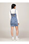 Women's Denim Logo Casual Blue Dress - 2