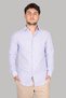Men's Long Sleeve Regular Shirt Collar Casual Lilac Shirt
