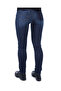 Women's Slim Fit Blue Trousers with Back Pocket Logo - 2
