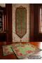 Green Christmas Bell Silvery Jacquard Woven Tapetry Decorative American Service 2-Piece 34*40 - 4