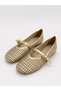 Gold Shoes Knitted Ballerina Shoes Straw Look Summer Beach Shoes Lightweight Casual Hand Knitted Ballerina Shoes - 6