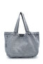 Casual Jeans Women's Shoulder Bag with Pockets Gein Gray - 3