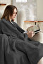 Wellsoft Tv Blanket |   Ultra Soft & Lightweight |   Plush - Fleece |   130 × 170 cm - Anthracite - 2
