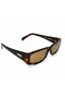 Women's Brown Bone Polarized Retro Sunglasses Cs015 C16 - 3