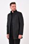 Ezel Stand-Up Collar Chest Zipper Slim Fit Men's Cashmere Coat19-12 - 3