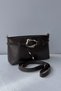 Gold Buckle Baguette Women's Shoulder Bag |   Forel - 6