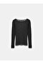 32764 دانتيل برقبة قاربية - أسود - 6