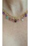 Mixed Chakra Natural Stone Steel Necklace - 3