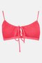 Women Padded Textured Bikini Top, Pink - 3