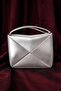 Envelope Foldable Detailed Silver Hanging Bag with Strap - 4