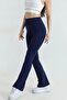 Women's Spanish Style High Waist Slimming Pants Leggings - 2