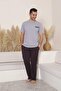 100% Cotton Short-Sleeve Men's Pajama Set with Pocket Details - 6