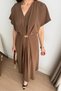 Vatkali, Dress with Tie at the Waist and Accessory Details Key37285 - 2