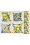 Vintage Tile Lemon Patterned Decorative 4-Piece Throw Pillow Cover and Runner Set - 3
