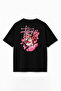 Unisex Stüssy Tiger Printed Oversize 100% Cotton Wide Cut Textured Crew Neck T-Shirt Rf0666