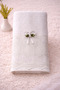 2-Piece 100% Cotton Bride and Groom Bundle Dowry Gift French Laced 50X90 Hand Towel Set - 2
