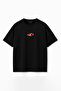 Unisex Off Dragon Printed Oversize 100% Cotton Wide Cut Textured Crew Neck T-Shirt Rf0665 - 2