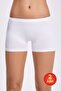Women's 2-Pack Cotton Modal Lycra Shorts Panties Body-Hugging Daily Bato - 2