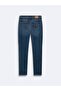 Elıana B Straight Leg Mid Waist Mid Indigo Jean Trousers - 2