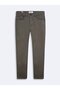 Renar Slim Leg Mid Waist Dark Gray Jean Trousers