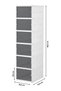 6-Compartment Portable Cabinet Multi-Purpose Folding Shoe Rack with Cover Boot Box Cabinet - 6