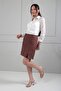 Women's Pleated Detailed Corseted Short Skirt
