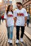 Unisex 100% Cotton Oversize White Teddy Bear Printed Premium T-Shirt - 7