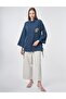 Bead Embroidered Modal Tunic Dark Navy Blue - 2