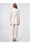Cotton Lyocell Double Suit with Rope Belt Detail Cream - 4