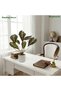 55cm Artificial Alocasia Tree Faux Plant with White Pot for Indoor Outdoor Office Patio Home Decor - 2