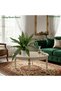 55cm Artificial Bird Nest Fern Plant, Faux Tree with White Pot for Indoor Outdoor Office Home Decor - 3