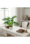 55cm Artificial Brazilwood Tree Faux Plant with White Pot for Indoor Office Garden Home Decor - 2