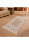 Luxury Soft Prayer Mat Rawdha Floral Design Light Color Non-Slip Seccade Carpet Rug