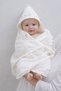 100% Organic Cotton Bath Set (Muslin Towel, Hooded Towel, 1 Washcloth 2566 2548 - 2