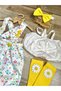 Baby Girl Daisy Birthday Concept Handmade Custom-Made Floral Salopet Buckle Bustier Socks Set - 2