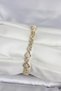 Brass Gold Color Zircon Stone Heart Model Women's Bracelet - Ebj260418W41907 - 2